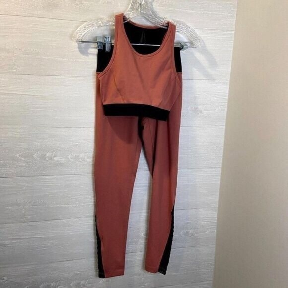 Core 10 Women's Standard Icon Series Mesh Yoga Longline Sports SET - Picture 1 of 11